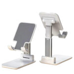 Folding desktop phone stand