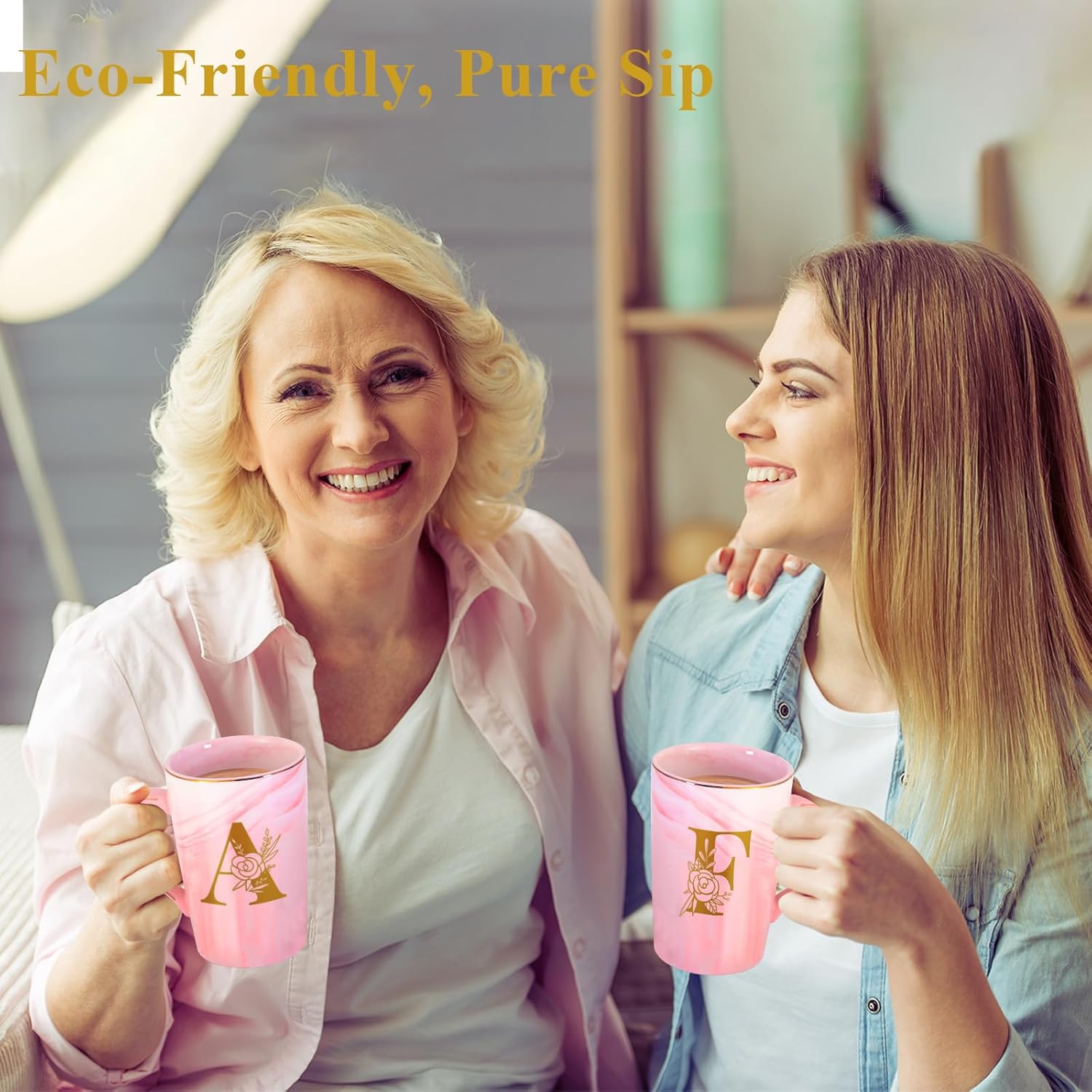 Personalized Ceramic Coffee Mug with Lid Tea Cup Happy Birthday Christmas Xmas Day Holiday Gift for Female Boss Teacher Aunt Big Small Sister in Law Mother Stepmother Wedding Groom Bride Officiant,R - Image 5