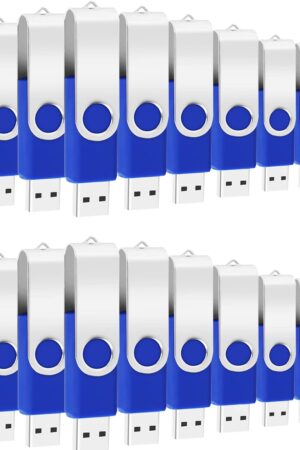 EASTBULL 4GB USB Bulk Flash Drives 100 Pack USB 2.0 Flash Drives Bulk USB Drives Bulk Thumb Drive Pack Memory Stick (Blue 100Pack)