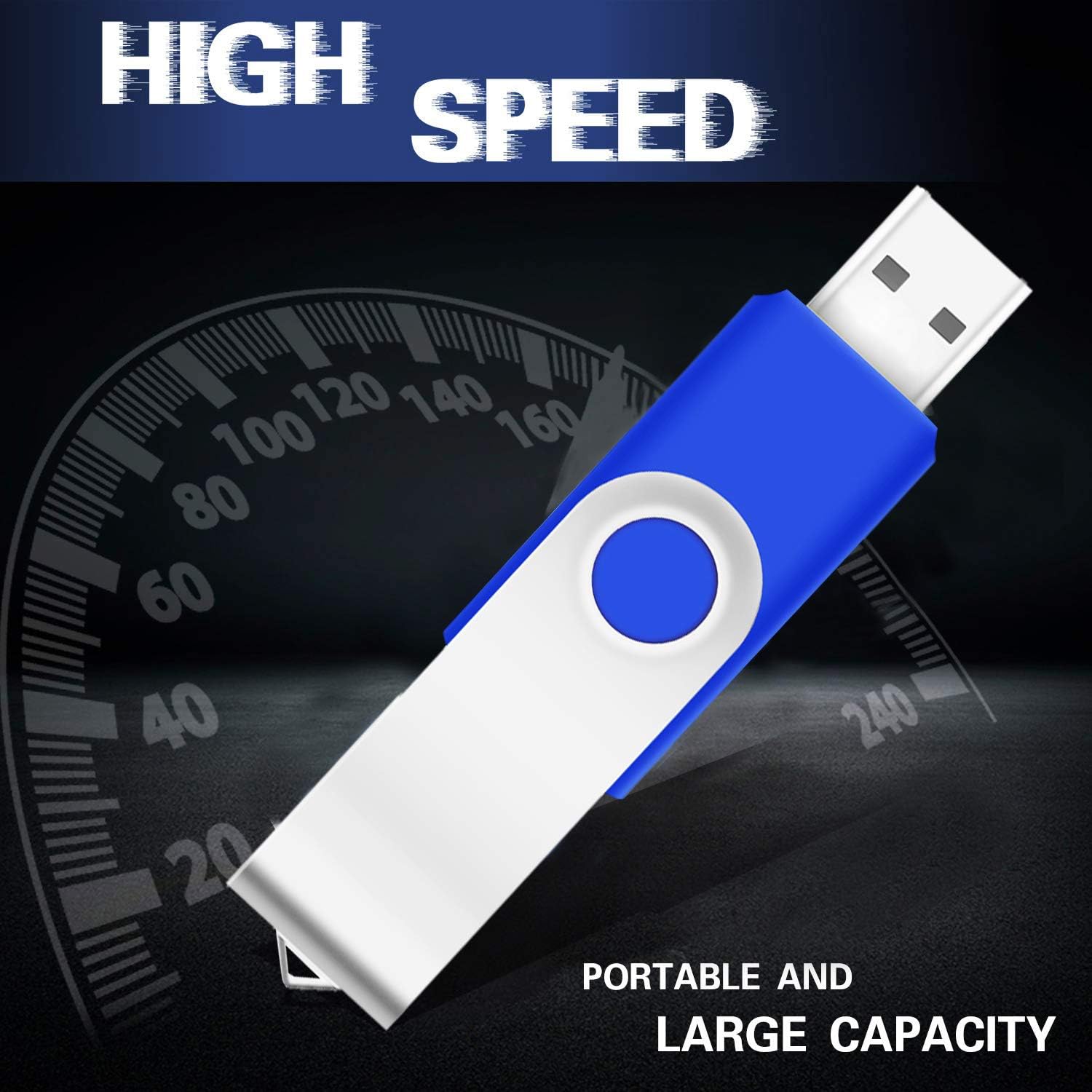 EASTBULL 4GB USB Bulk Flash Drives 100 Pack USB 2.0 Flash Drives Bulk USB Drives Bulk Thumb Drive Pack Memory Stick (Blue 100Pack) - Image 4
