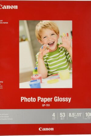 CanonInk Glossy Photo Paper 8.5" x 11" 100 Sheets (1433C004)