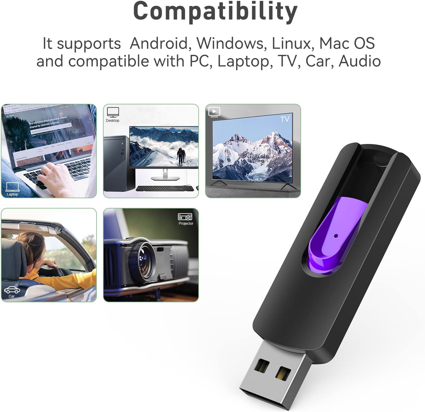 Aiibe 128GB Flash Drive 5 Pack 128GB USB Flash Drives Thumb Drive 128 GB USB Drive USB 2.0 Memory Sticks Jump Drives 128G (5 Pack, Red Green Cyan Yellow Purple) - Image 6