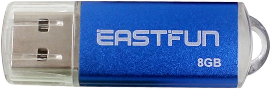 EASTFUN 5Pcs 8GB USB Flash Drive USB 2.0 Flash Memory Stick Thumb Stick Pen(Five Mixed Colors: Blue Purple Rose Green Gold) - Image 5