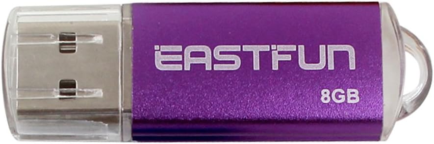 EASTFUN 5Pcs 8GB USB Flash Drive USB 2.0 Flash Memory Stick Thumb Stick Pen(Five Mixed Colors: Blue Purple Rose Green Gold) - Image 6