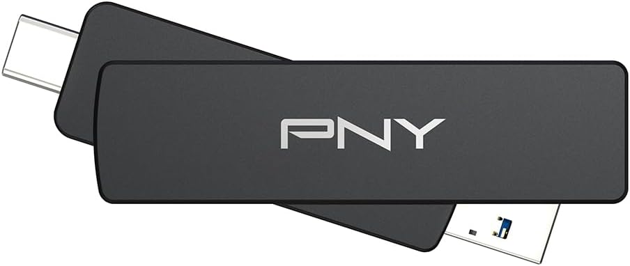 PNY 512GB Duo Link V3 USB 3.2 Gen 2 Type-C & Type-A OTG Flash Drive Extreme Speeds Read/Write 1000/800MB/s External Mobile Storage Compatible with Smartphone/Tablet/Laptops/Desktops - Image 3