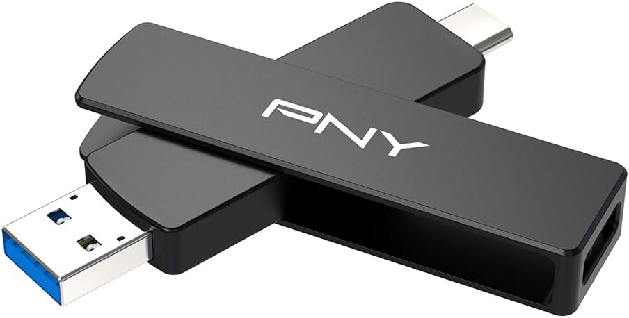PNY 512GB Duo Link V3 USB 3.2 Gen 2 Type-C & Type-A OTG Flash Drive Extreme Speeds Read/Write 1000/800MB/s External Mobile Storage Compatible with Smartphone/Tablet/Laptops/Desktops - Image 2