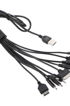 Cutwif 10 in 1 Multi Charging Cable, Universal Multiple Charging Cord Cable with 10 Ports for Cell Phones Speaker MP3 MP4 & More