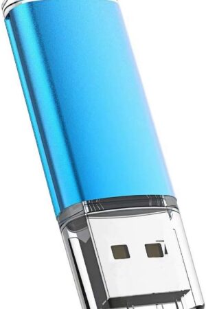 USB Flash Drive 32GB, Maspen Thumb Drive 2.0 High Speed Memory Stick Jump/ Zip/ Pen Drive,Blue,32 GB