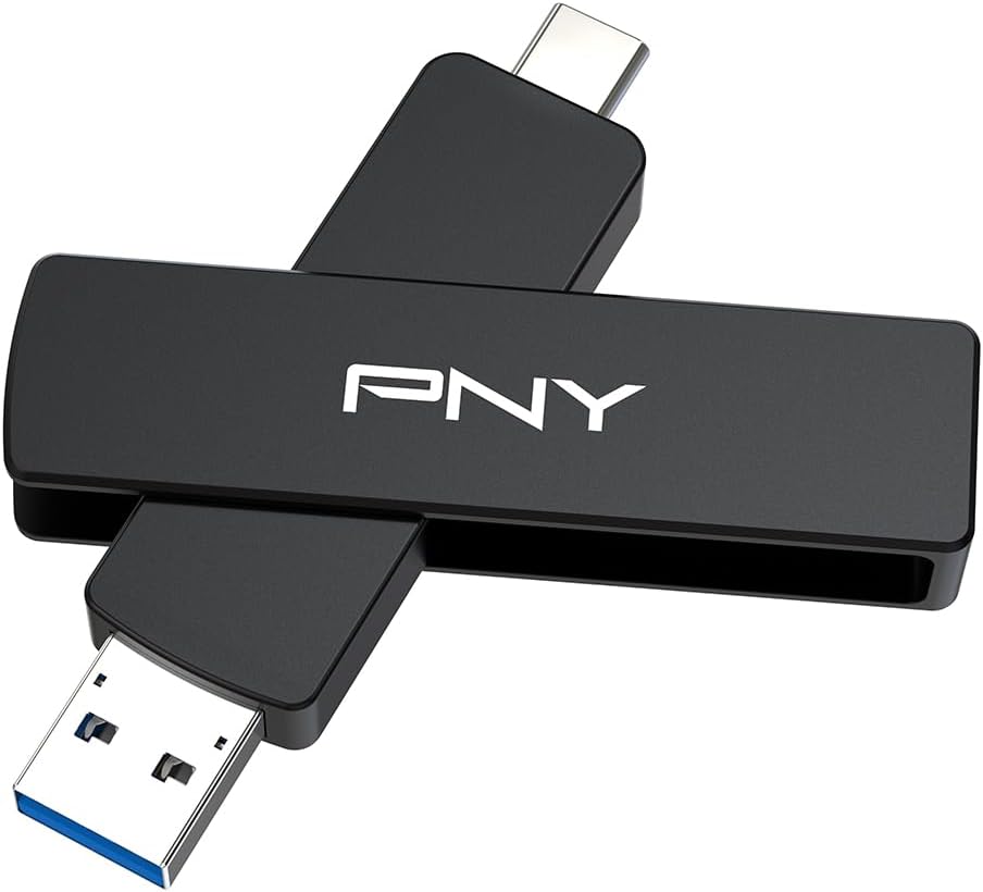 PNY 512GB Duo Link V3 USB 3.2 Gen 2 Type-C & Type-A OTG Flash Drive Extreme Speeds Read/Write 1000/800MB/s External Mobile Storage Compatible with Smartphone/Tablet/Laptops/Desktops - Image 5