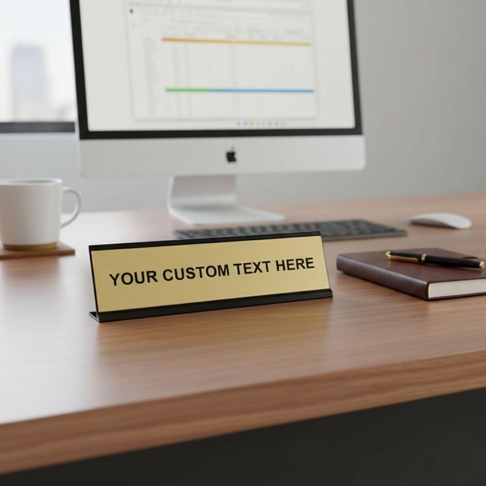 Name Plate Engraving Blanks - 2" x 10" (10 Pack), Black - Image 4