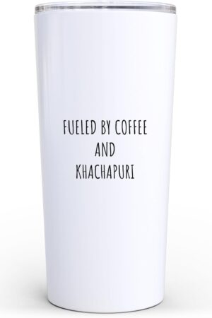 Fueled By Coffee And Khachapuri Funny Food Lover 20 oz Tumbler