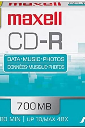 Maxell Slim Polycarbonate Substate 700Mb 80 Min CD-Recordable Slim Jewel 5 Pack