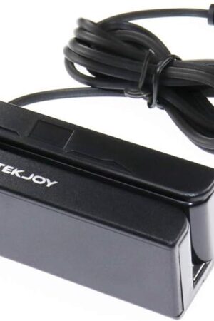 ETEKJOY USB 3-Track Magnetic Stripe Card Reader POS Credit Card Reader Swiper MagStripe Swipe Card Reader ET-MSR90
