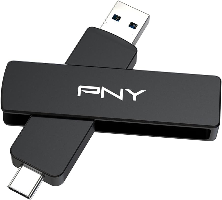 PNY 512GB Duo Link V3 USB 3.2 Gen 2 Type-C & Type-A OTG Flash Drive Extreme Speeds Read/Write 1000/800MB/s External Mobile Storage Compatible with Smartphone/Tablet/Laptops/Desktops - Image 4