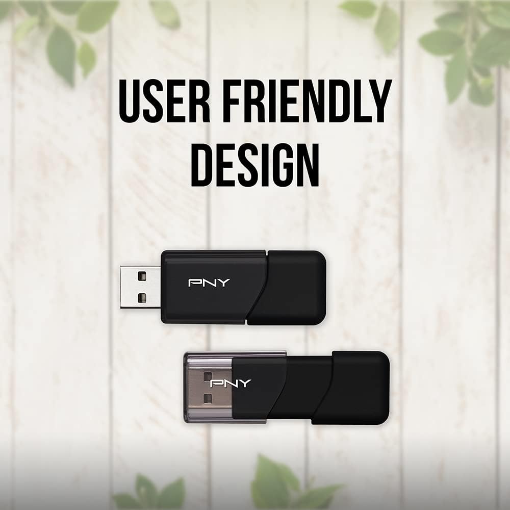 PNY P-FD128X5ATT03-MP 128GB Attaché 3 USB 2.0 Flash Drive, Black (Pack of 5) - Image 5