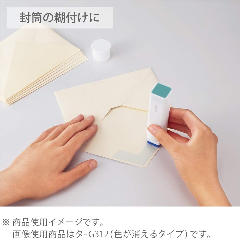 Kokuyo Gloo Square Glue Stick, Color Disappearable, Small Size, Pack of 5 (TA-G311-5P) - Image 8