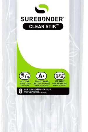 Surebonder DT-8 10" All Purpose Glue Sticks (8 Pack), Multicolor