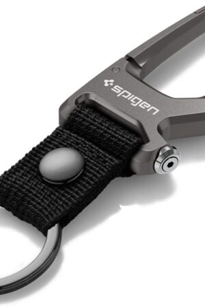 Spigen Life Carabiner Key Ring Clip, Car Keychain Clip, Bottle Opener Key Chain Ring for Men and Women