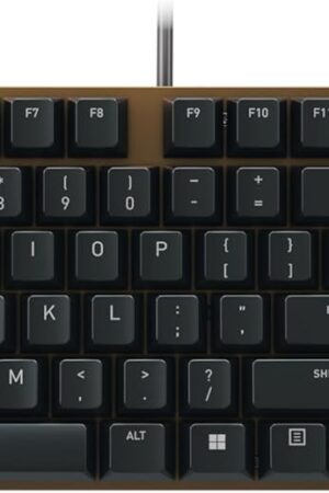 Cherry KC 200 MX, Wired Mechanical Office Keyboard, Modern Design with Elegant Aluminum Surface, USB-A Connection, MX2A Silent RED Switches, Black/Bronze