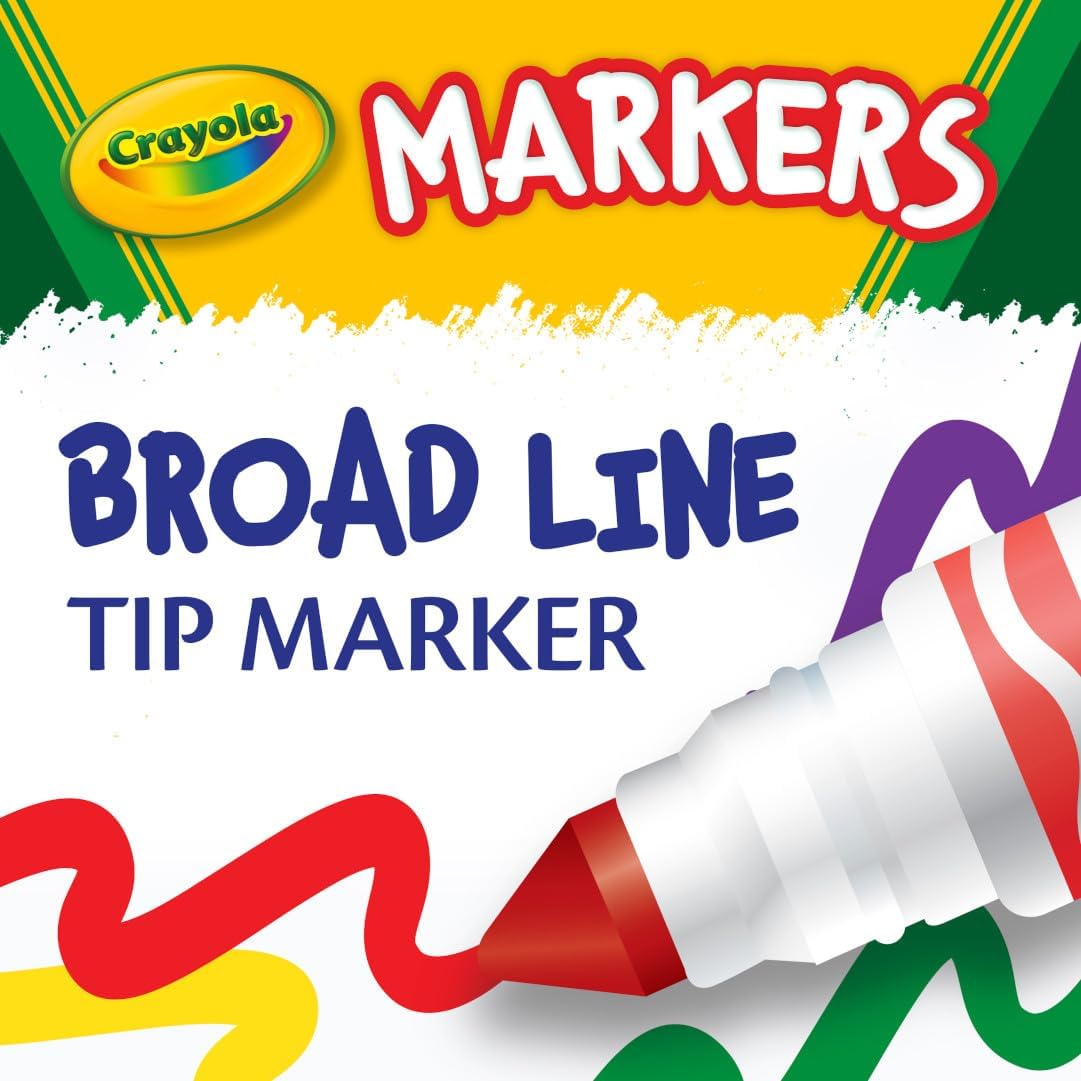 Crayola Broad Line Markers Classpack (256 Ct), Bulk Markers for Kids, Art Supplies for School, Classroom Must Haves, Preschool & Kindergarten Supplies - Image 5