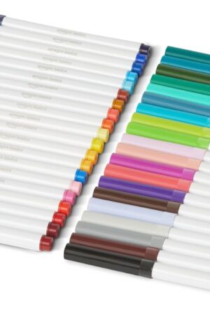 Amazon Basics Super Tip Washable Markers, 40 Vibrant Colors, Multicolored