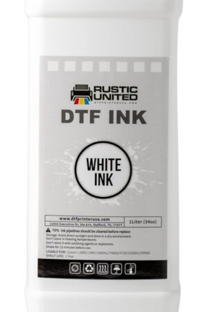Premium DTF Ink, 1LT/ 34oz Heat Transfer Printing Direct to Film Refill for All DTF Printers Epson ET-8550, L1800, L800, R2400, P400, P800, XP15000, R1390, I3200 (White)