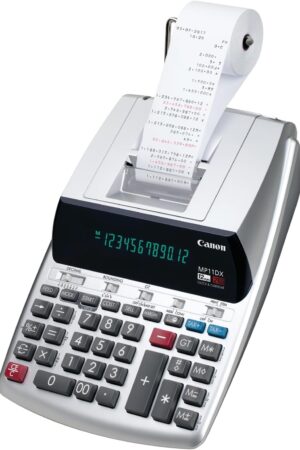 Canon Office Products 2198C001 Canon MP11DX-2 Desktop Printing Calculator with Currency Conversion, Clock and Calendar