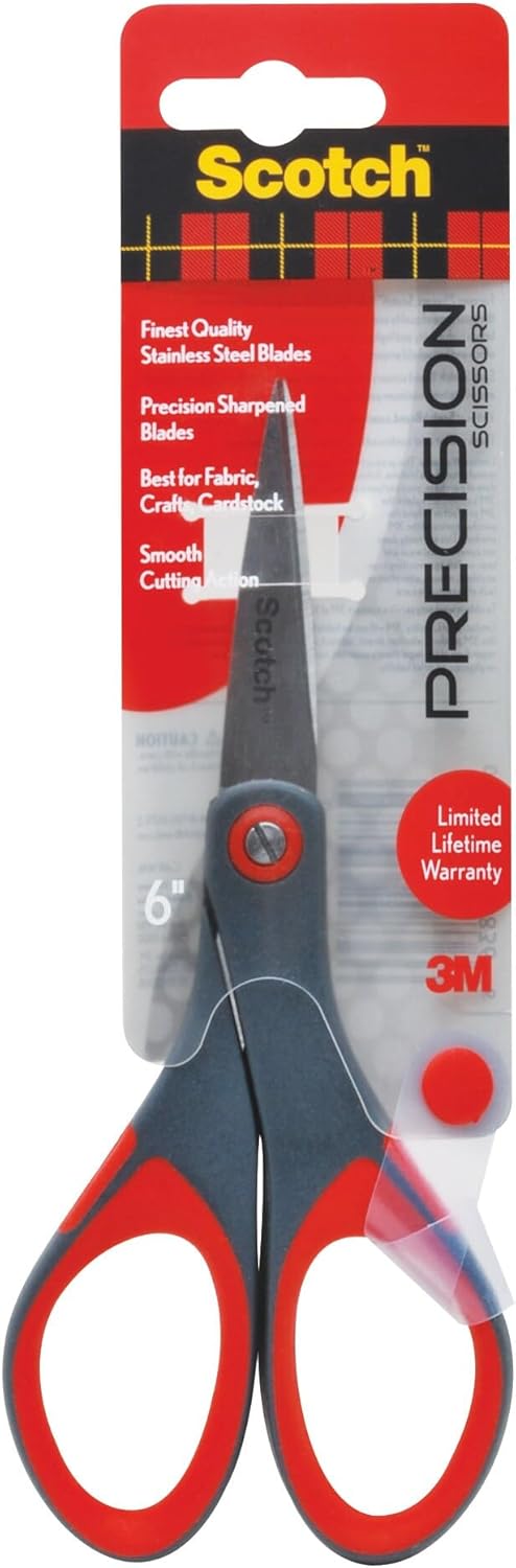 Scotch 6" Precision Scissors, Great for Everyday Use (1446)