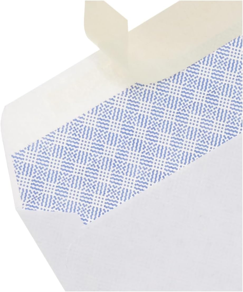 Amazon Basics #10 Security-Tinted Self-Seal Business Envelopes with Left Window for Invoices and Documents, White, 500-Pack - Image 3