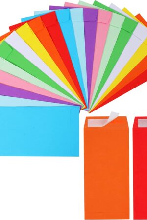 Cash Envelopes -120 Envelopes Money Saving Challenge, 3.2x6.6inch Money Envelopes for Budgeting, Coins, Checks, Gift Cards & Tickets
