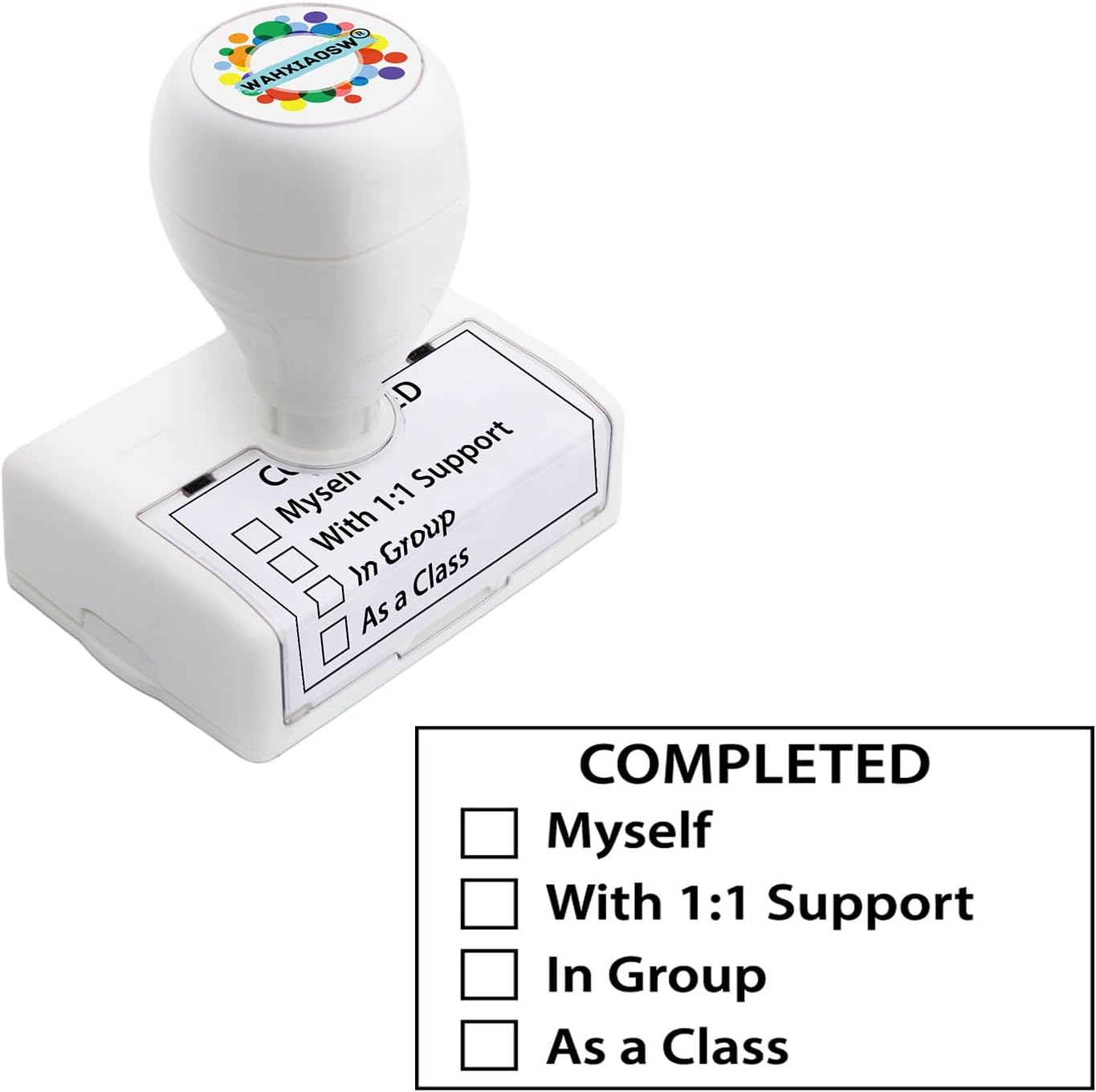 Teacher Stamps,Checkbox Grading Teacher Stamps, Teacher Gifts, Classroom Teacher Stamp, Easy Grading, Improved Efficiency, Happy Teaching (Black)
