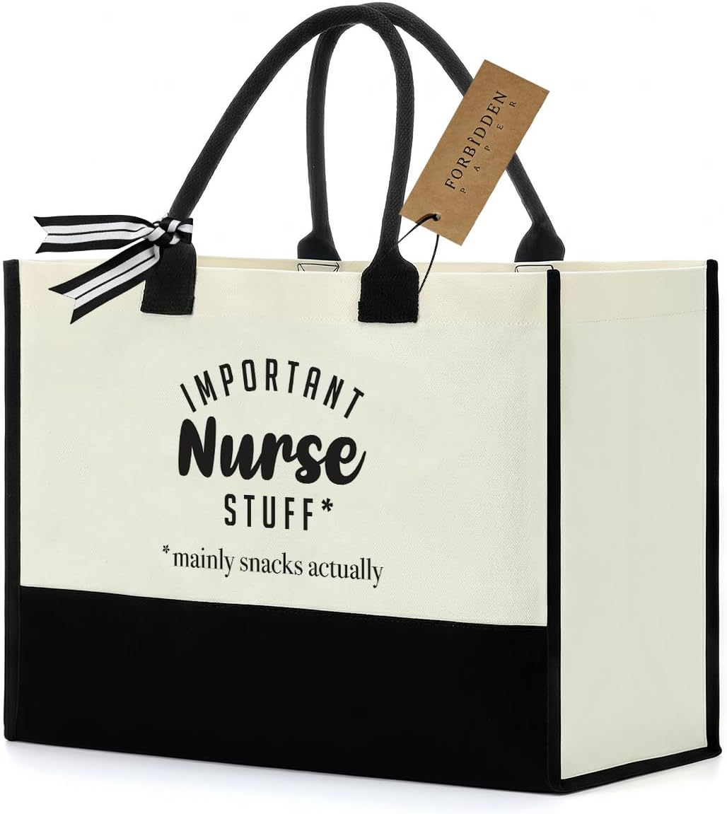 FORBIDDEN PAPER Gifts Tote Bag Important Stuff Tote Gift Gifts Birthday for Shopping Bag Grocery Bag Utility Tote
