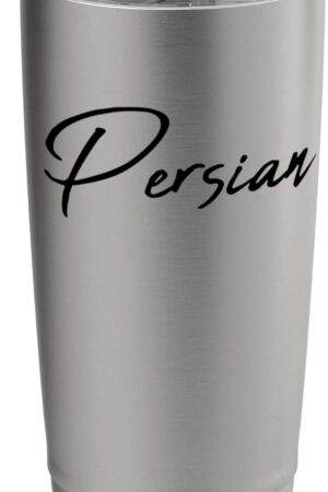 Beautiful Handwritten Font Persian Calligraphy Iranian Stainless Steel Insulated Tumbler