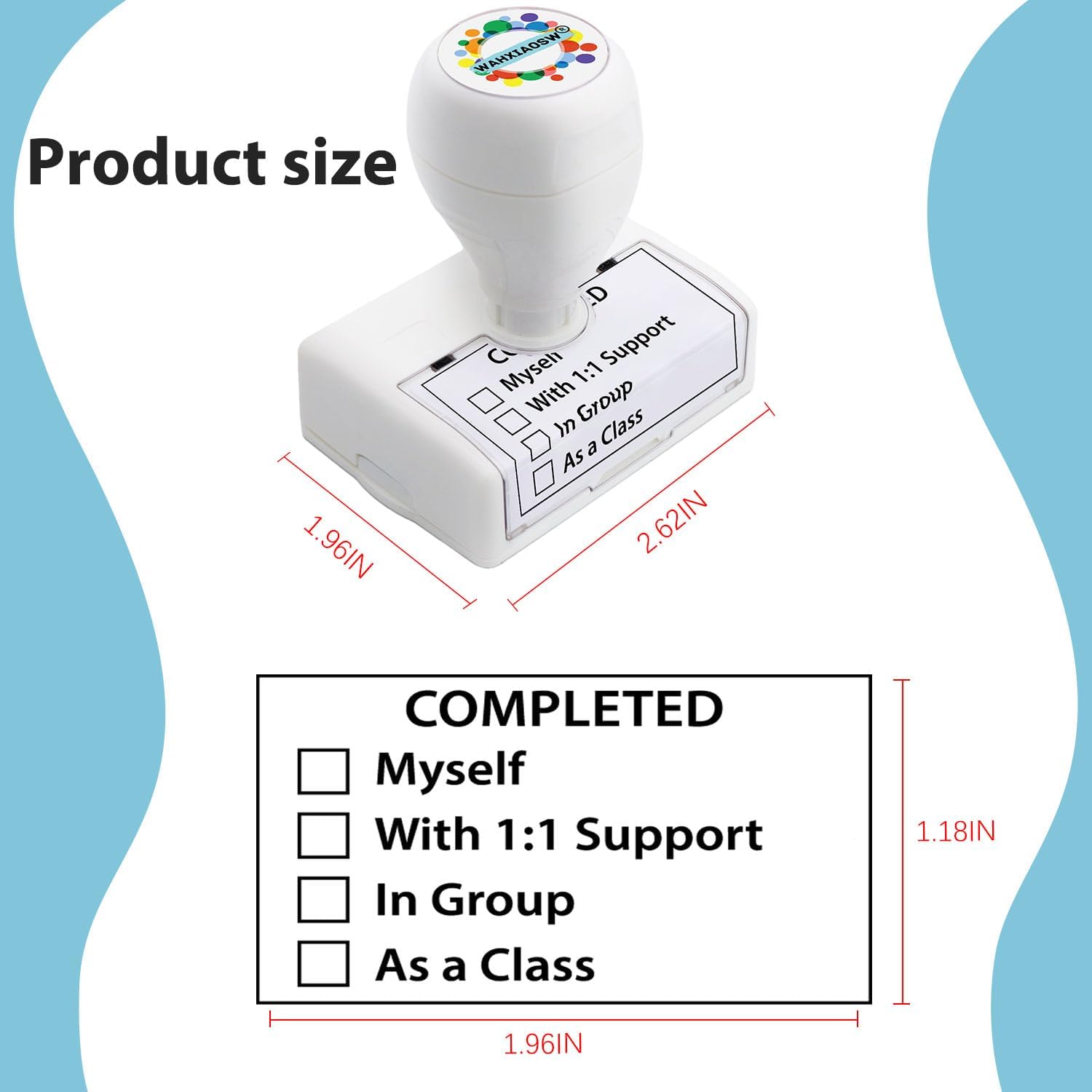 Teacher Stamps,Checkbox Grading Teacher Stamps, Teacher Gifts, Classroom Teacher Stamp, Easy Grading, Improved Efficiency, Happy Teaching (Black) - Image 2
