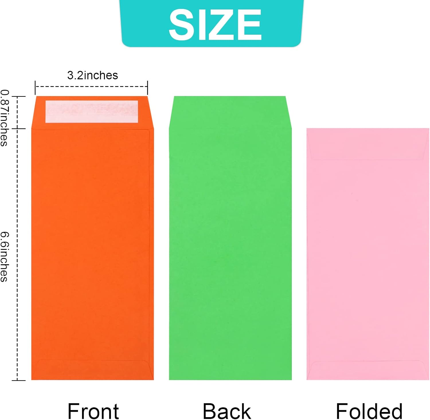 Cash Envelopes -120 Envelopes Money Saving Challenge, 3.2x6.6inch Money Envelopes for Budgeting, Coins, Checks, Gift Cards & Tickets - Image 3
