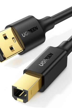 UGREEN USB A to USB B Printer Cable 5ft - High-Speed for HP, Canon, Brother, Samsung, Dell, Epson, Lexmark, Xerox, and More