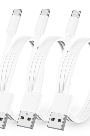 1.5FT USB to USB C Charging Cord for iPhone 17 16 15, [MFi Certified] 30W USB-C Fast Charge Cable Short, 3 Pack 1.5 Foot USB Type C Charger for iPhone 17 16 15 Pro Max, iPad, Galaxy, Moto G, LG, Pixel