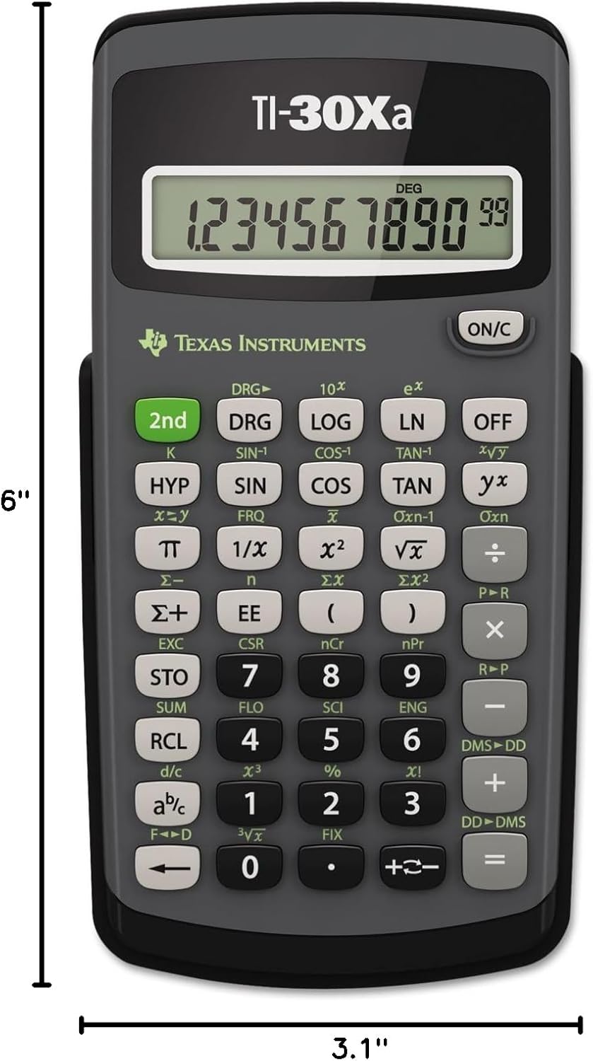 Texas Instruments TI-30Xa Scientific Calculator - Image 10