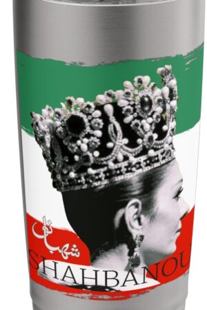 Shahbanou Iran Empress Farrah Pahlavi Iranian Persian Retro Stainless Steel Insulated Tumbler