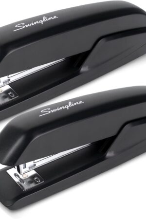 Swingline Standard Stapler, 20 Sheet Capacity, Eco Version, Jam Free, 2 Pack, Black (54501)
