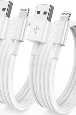 [ Apple MFi Certified ] iPhone Charger 6ft, Long Lightning to USB Cable 6 Feet, Fast Apple Charging Cable Cord 6 Foot for iPhone 14 Pro Max/13 Pro Max/12 Mini/11 Pro/11/XS/XR/8/7/6s/iPad,Air