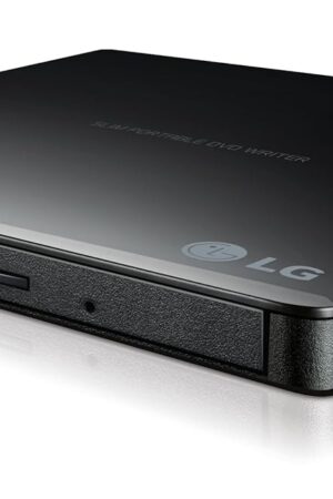 LG GP65NB78 8X USB 2.0 Super Multi Ultra Slim Portable DVD Writer Drive +/-RW External Drive with M-DISC Support - Black