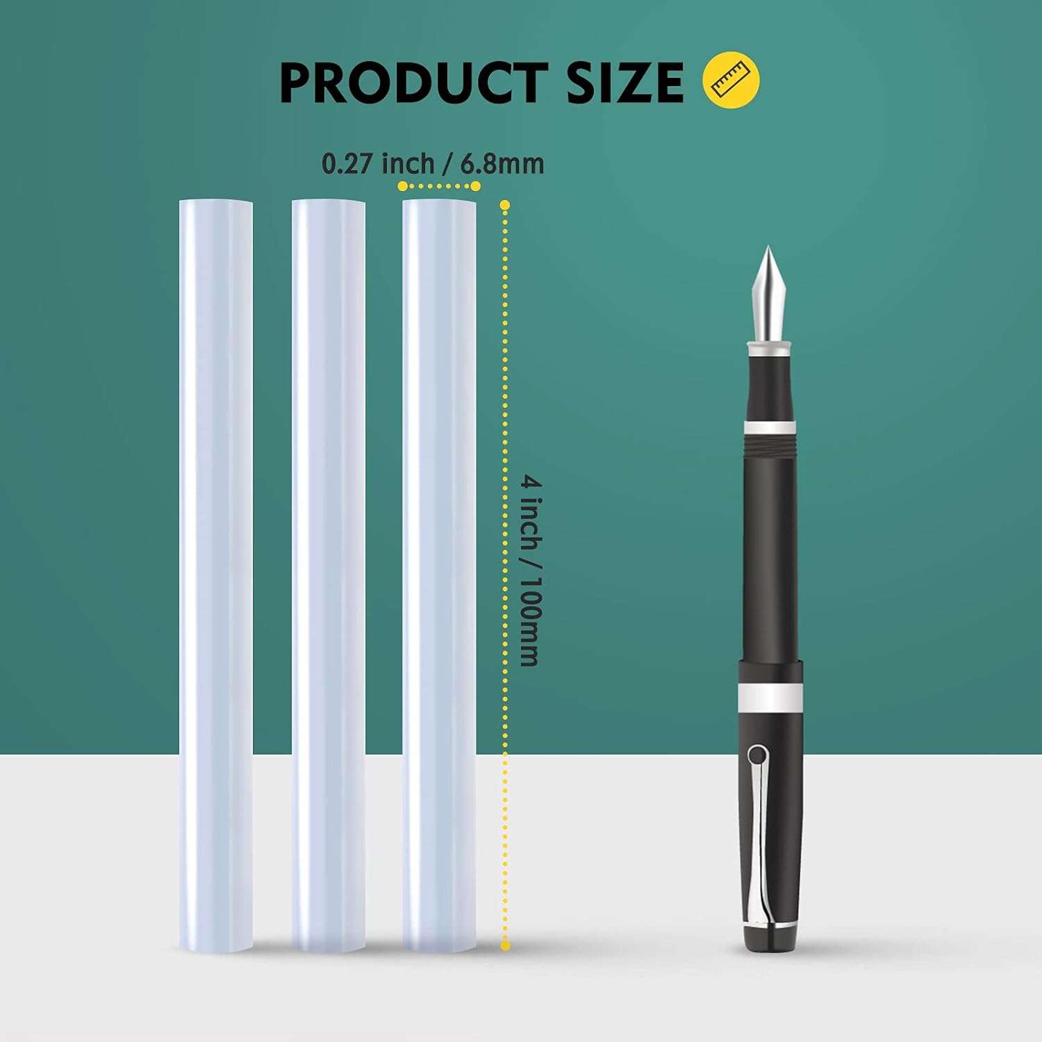 Magicfly Mini Hot Glue Gun Sticks, Huge Pack of 300, 4" Long and 0.27" Diameter Hot Melt Glue Sticks, Compatible with Most Glue Guns, Perfect for DIY Craft Projects and Sealing - Image 4