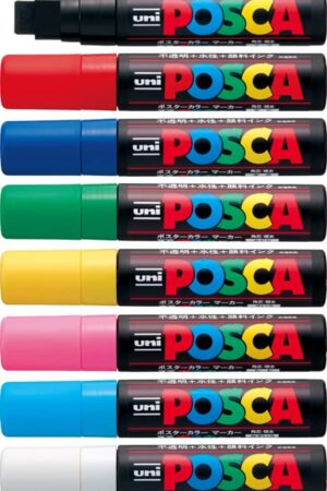 UNI POSCA PC-17K"FULL RANGE ALL 8 COLOURS"