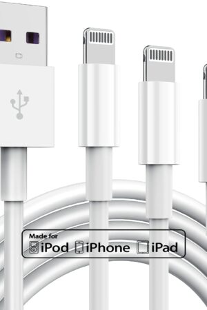 3 Pack Apple MFi Certified iPhone Charger Cable 6ft, Apple Lightning to USB Cable Cord 6 Foot, 2.4A Fast Charging,Apple Phone Long Chargers for iPhone 13/12/11/11 Pro/11 Max/X/XS/XR/XS Max/8/7/6/5S