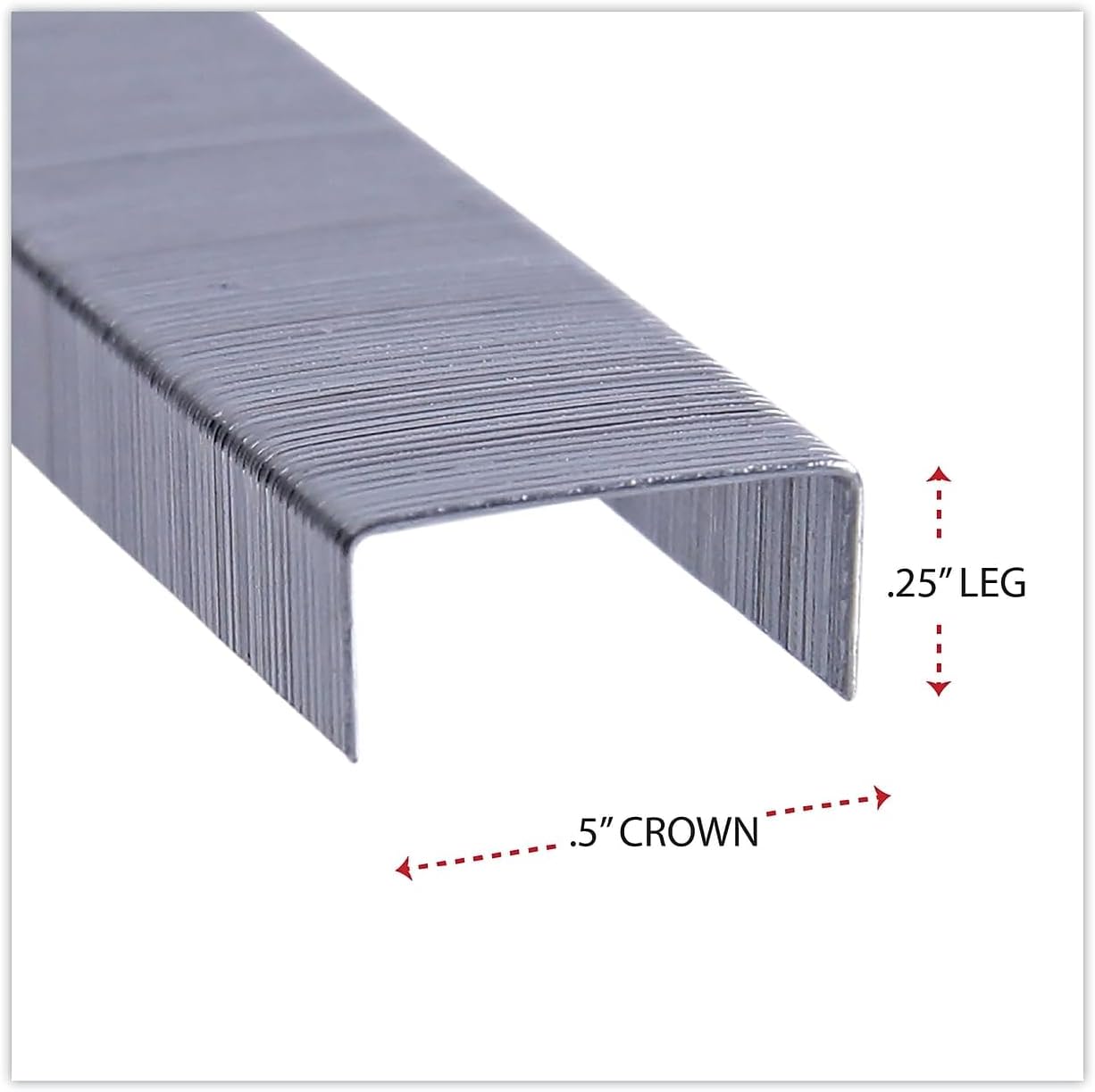 Universal Standard Staples, Chisel Point, Steel, 5000 / Box, Pack of 5 - Image 5