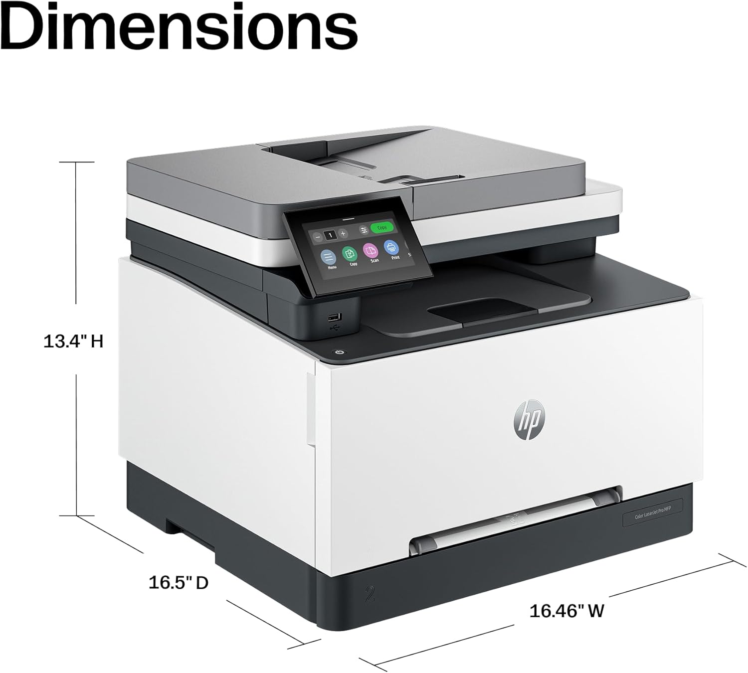 HP Color LaserJet Pro MFP 3301fdw Wireless All-in-One Color Laser Printer, Office Printer, Scanner, Copier, Fax, ADF, Duplex, Best for office (499Q5F) - Image 4