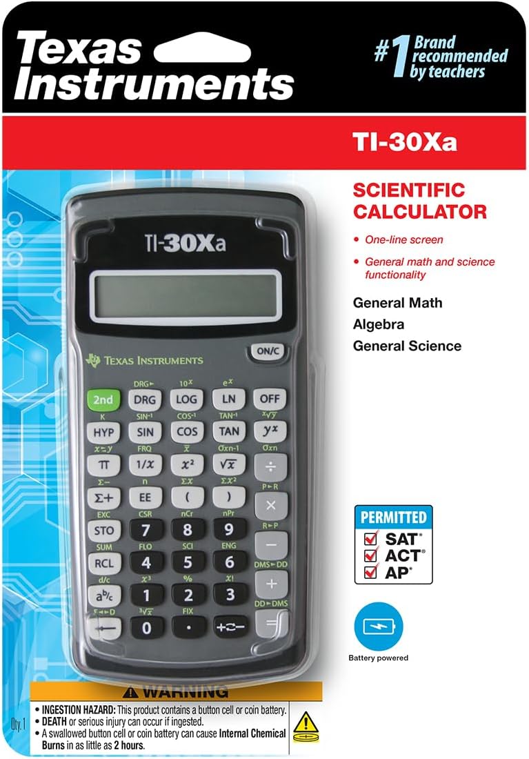 Texas Instruments TI-30Xa Scientific Calculator - Image 8