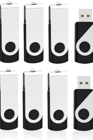 KOOTION 10 Pack 32GB Flash Drive USB 3.0 Thumb Drive USB Drives Jump Drives Keychain Memory Stick Black