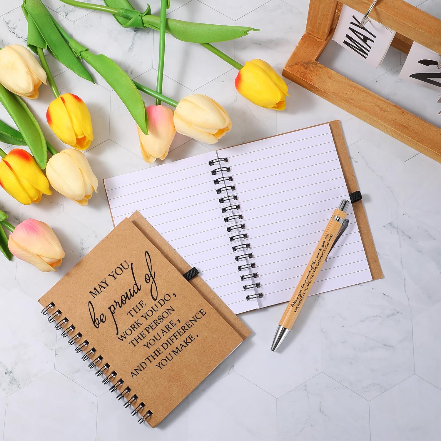 Honoson 15 Sets 2026 CNA Gifts Bulk Employee Appreciation Notebooks with Ballpoint Pens Mini Spiral Inspiration Journals Thank You Gifts for Graduation CNA Week Group Coworker Staff - Image 4